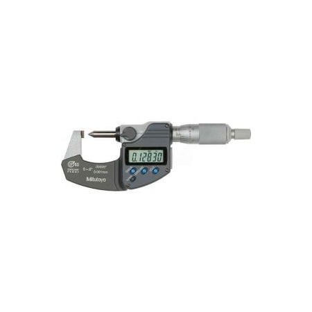 Mitutoyo America Mitutoyo 342-371-30 Digimatic 0-.8"/20MM Crimp Height Micrometer Data Output & Ratchet Stop Thimble 342-371-30